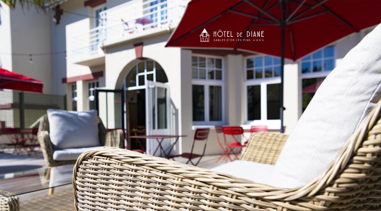 Hotel De Diane Sables-dʼOr-les-Pins Exteriör bild