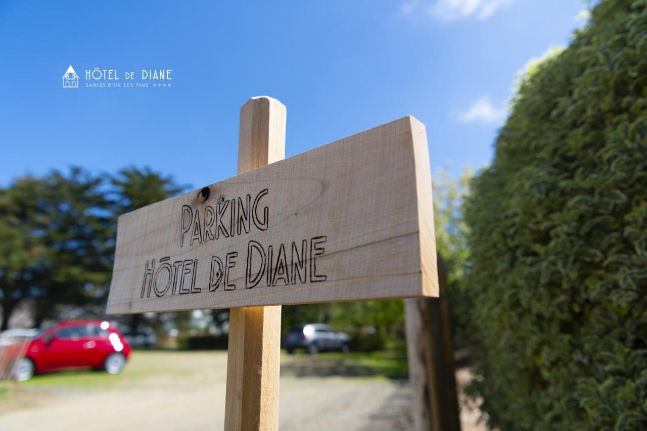 Hotel De Diane Sables-dʼOr-les-Pins Exteriör bild