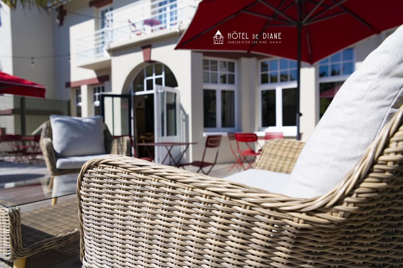 Hotel De Diane Sables-dʼOr-les-Pins Exteriör bild