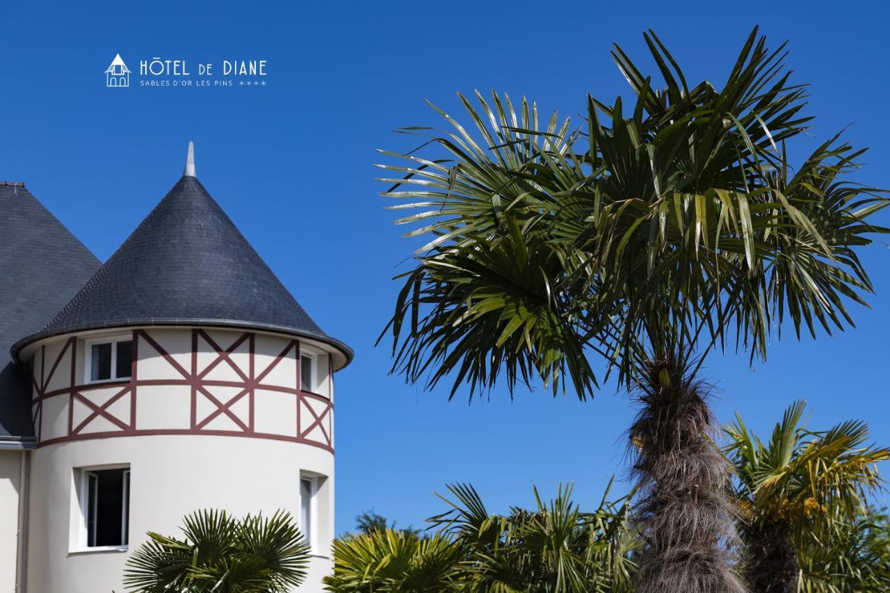 Hotel De Diane Sables-dʼOr-les-Pins Exteriör bild