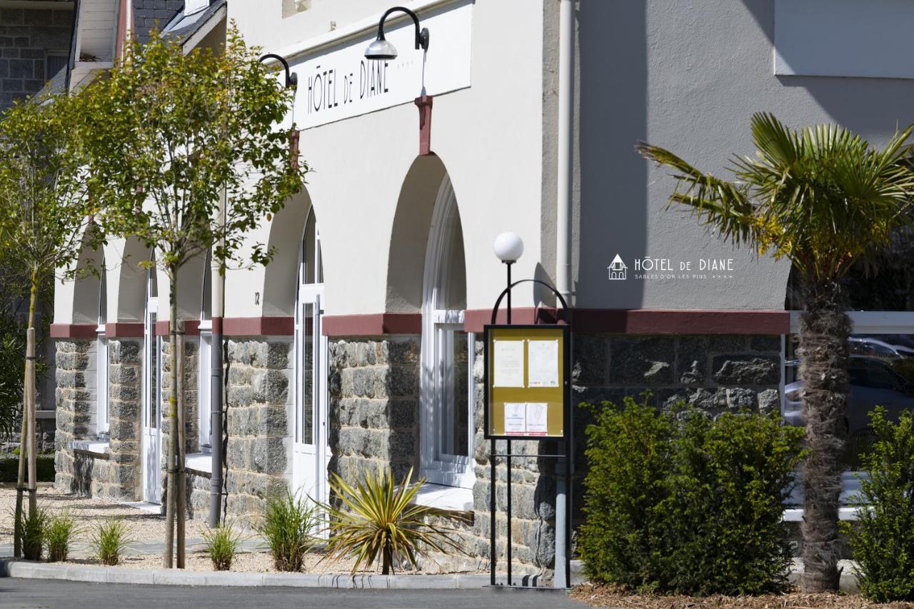 Hotel De Diane Sables-dʼOr-les-Pins Exteriör bild