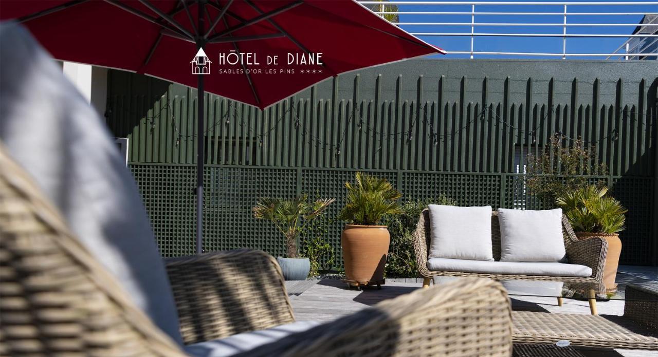 Hotel De Diane Sables-dʼOr-les-Pins Exteriör bild