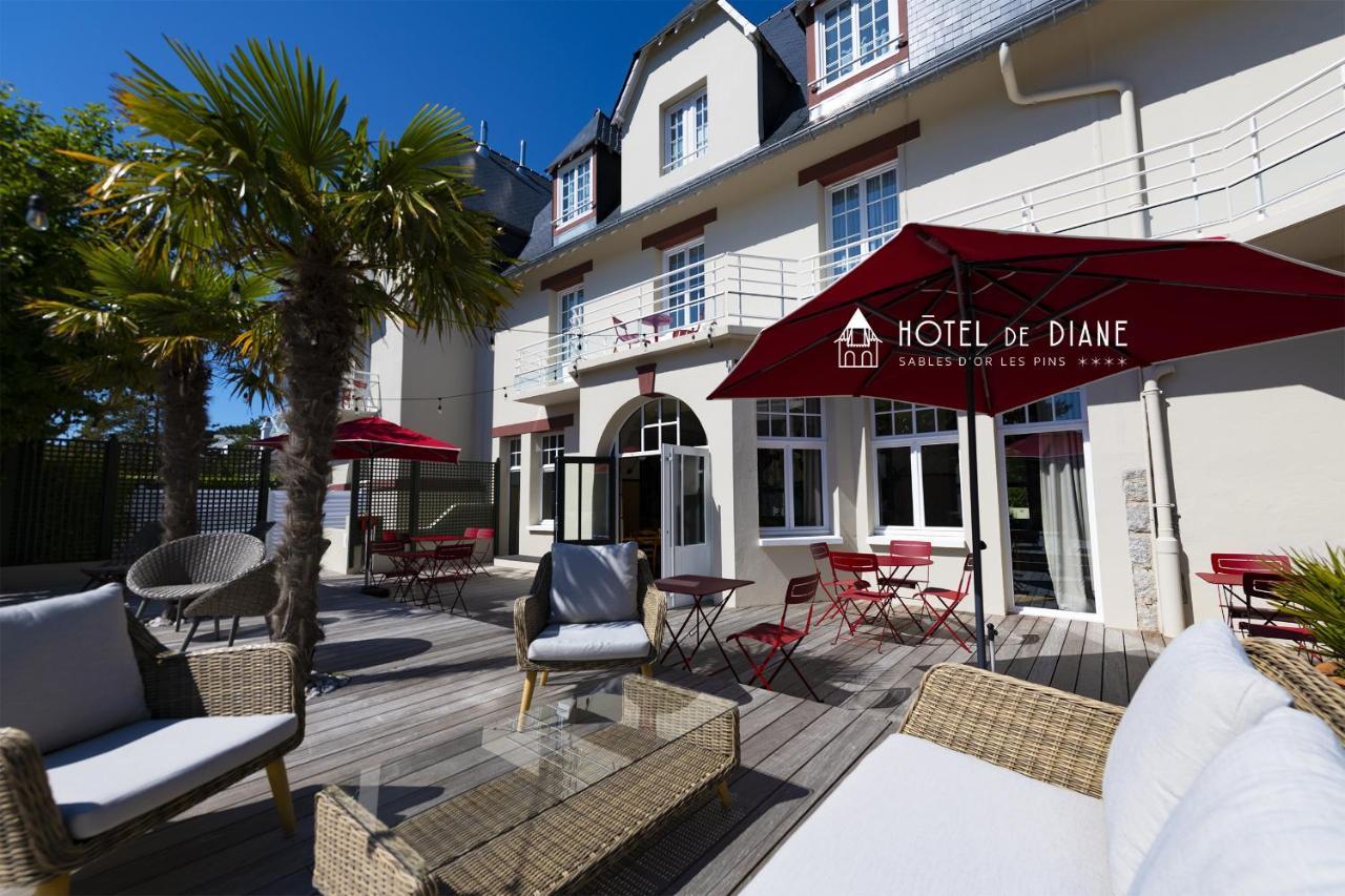 Hotel De Diane Sables-dʼOr-les-Pins Exteriör bild